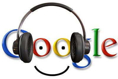 логотип google в наушниках логотип google в наушниках