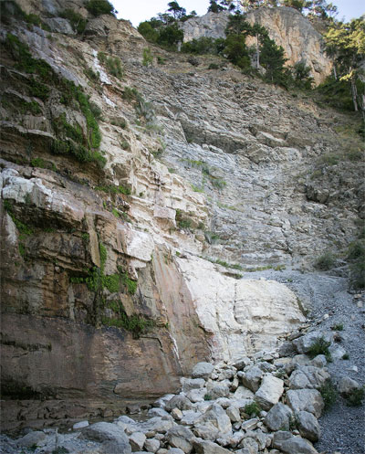 пересохший водопад Учан-Су