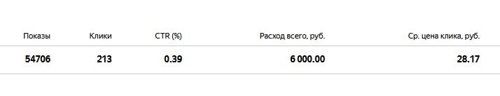 Статистика Яндекс.Директ